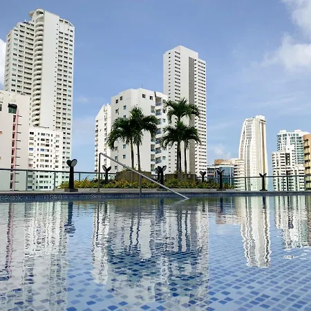 Apartamento Oceanview Escape Pool, Jacuzzi & Gym In Bocagrande Cartagena