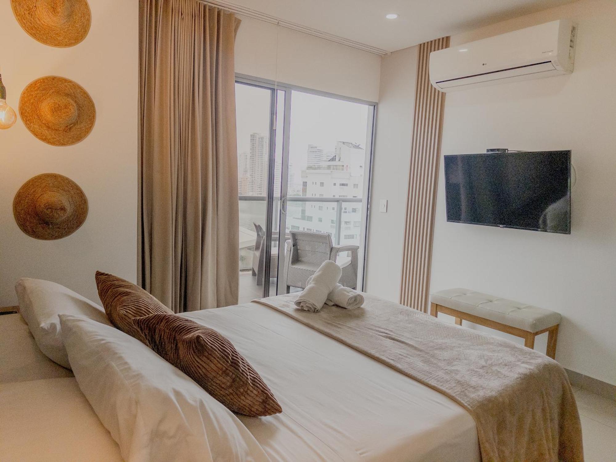 Oceanview Escape Pool, Jacuzzi & Gym In Bocagrande Cartagena